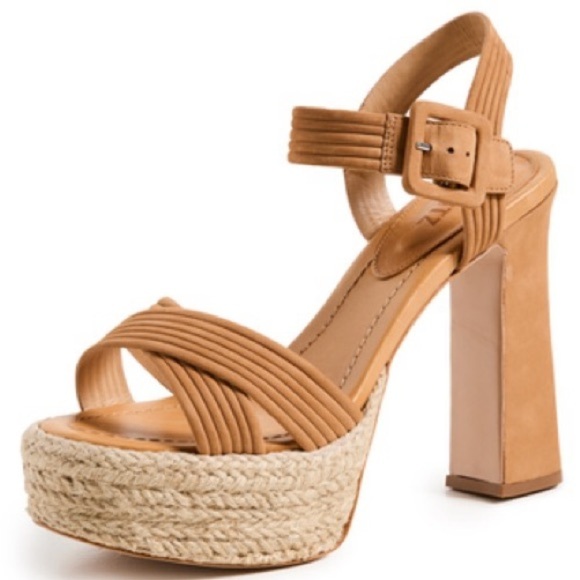 Schutz Blisse Platform Nubuck Sandal - Size 11 - Picture 1 of 14